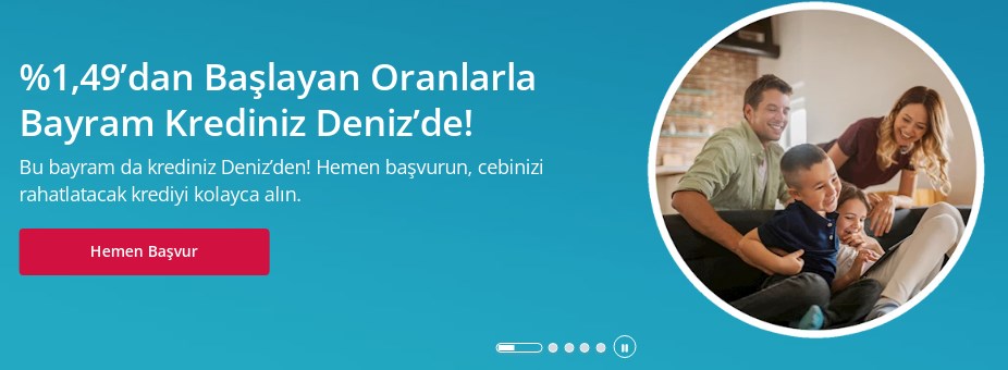 Denizbank bombayı patlattı! en ucuz faizle 3.000 liralık bayram kredisi verecek