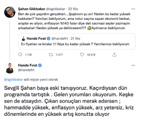 Hande Fırat'tan ev fiyatlarıyla ilgili paylaşımıyla alay eden Şahan Gökbakar'a jet yanıt!