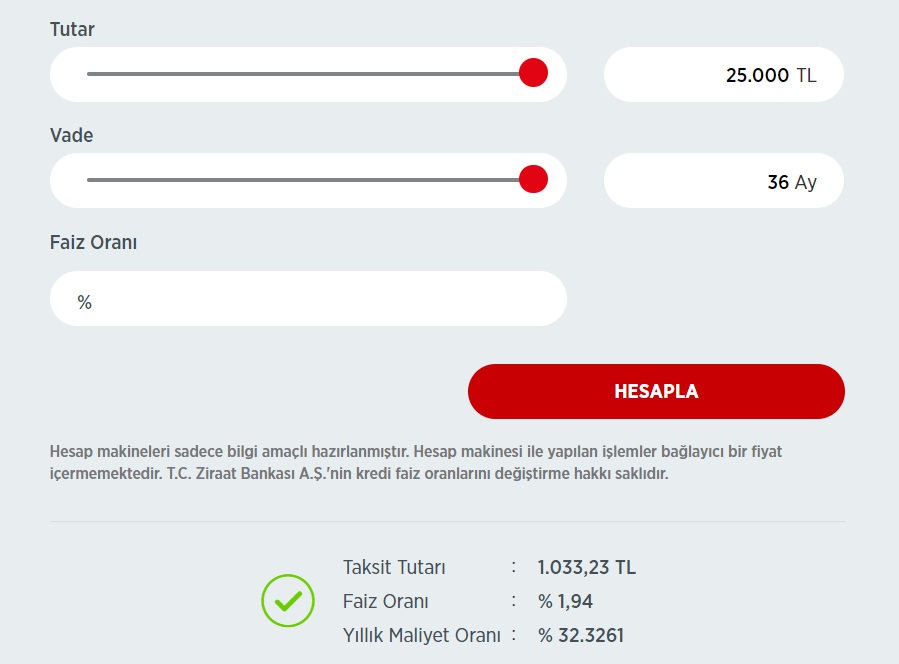 Ziraat Bankası, Vakıfbank Ve Halkbank'tan 25 Bin TL İhtiyaç Kredisi Çekenler 36 Ayda Toplam Kaç TL Faiz Ödüyorlar?