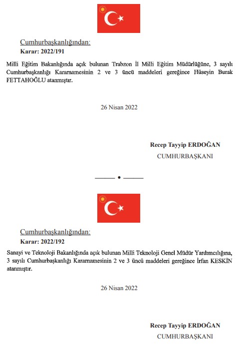 Devletin Üst Düzey Kadrosunda Deprem! 8 Bakanlıkta Cumhurbaşkanı Erdoğan'dan Flaş Görevden Alma ve Atama Kararları