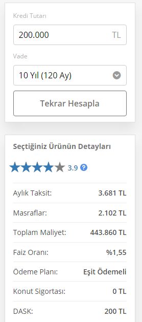 Ev Almak İsteyenlere Ziraat Katılım Bankası'ndan 120 Ay Vadeli Konut Finansmanı Hesaplama