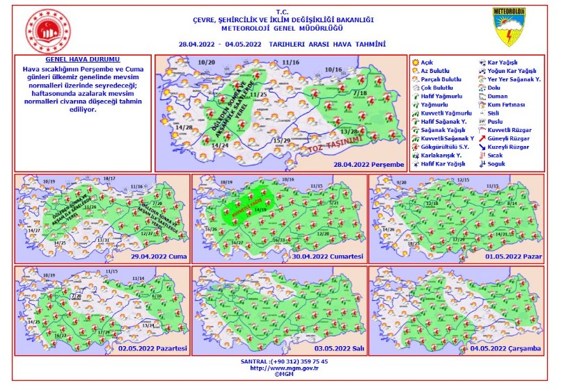 Meteoroloji Bayramda Havanın Nasıl Olacağını Açıkladı