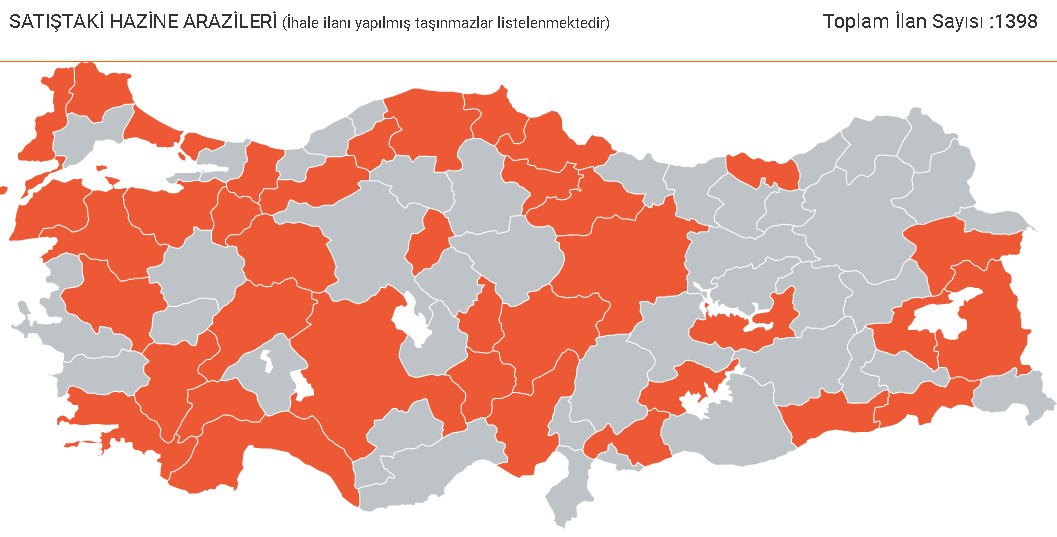 Milli Emlak'tan Bayram Hediyesi Hazine Arazileri! 44 İlde 900 TL Bağ, 1.500 TL Kerpiç Ev ve Arsa, 2.800 TL Tarla Satışı