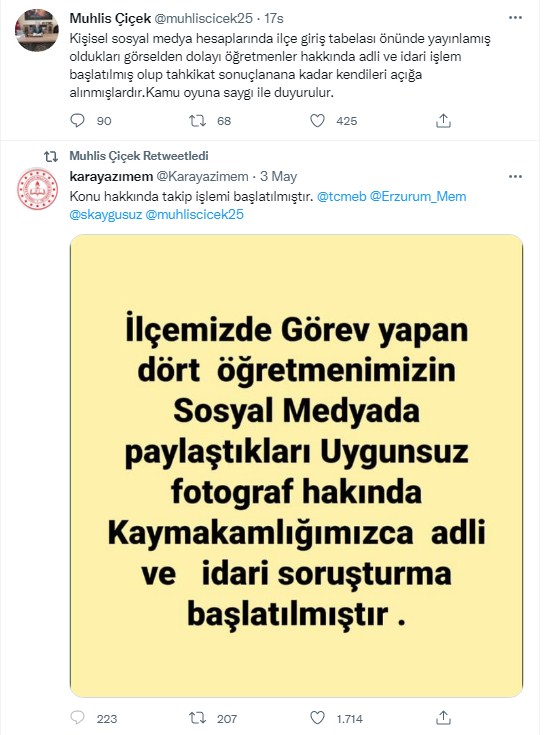 Fotoğrafları Tepki Çeken Öğretmenler Açığa Alındı