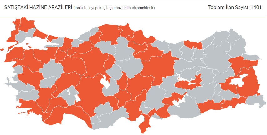 Milli Emlak Mayıs 2022 Arsa Satışları: 10 TL'den Başlayan M2 Fiyatları İle Satılık Hazine Arazisi, Tarla, Bahçe, Bağ