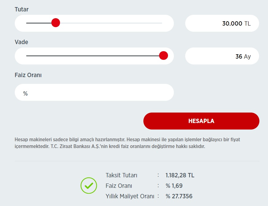 Ziraat Bankası'ndan Emeklilere Nakit Desteği! 30 Bin TL İhtiyaç Kredisi İçin Taksit Hesaplaması!