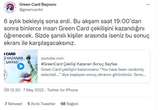 Green Card Sonuçları 2022 Açıklanıyor! DV Lottery Sorgulama Ekranı