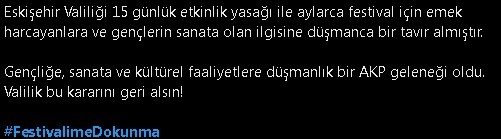 Eskişehir'de yürüyüş, konser, festival, şenlik yasaklandı! Tepki çeken yasak sosyal medyada gündem oldu