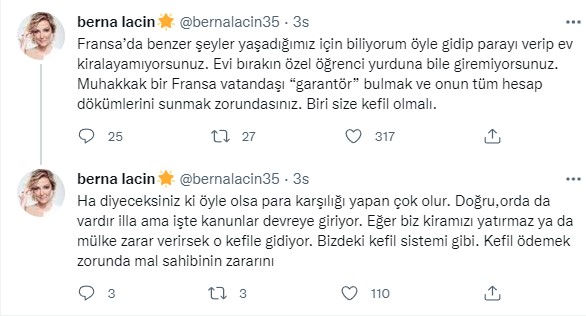 Berna Laçin Pahalı Fiyatla Yabancıya Vermek Yerine Evini Bakın Kime Kiraya Vermiş?