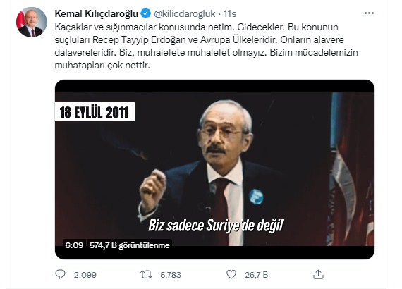 Kılıçdaroğlu'ndan Yeni Sığınmacı Açıklaması: Netim, Gidecekler