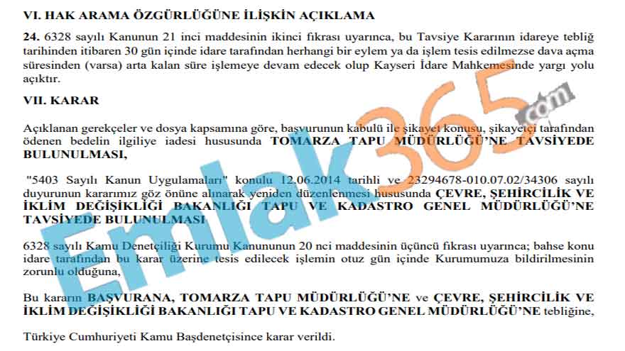 Tapu Harcı Ödeyenler Tek Dilekçe İle Geri Alacak! KDK Müjdeyi Verdi, Muafiyet İmkanıyla 5.726 TL Harç Parası İadesi