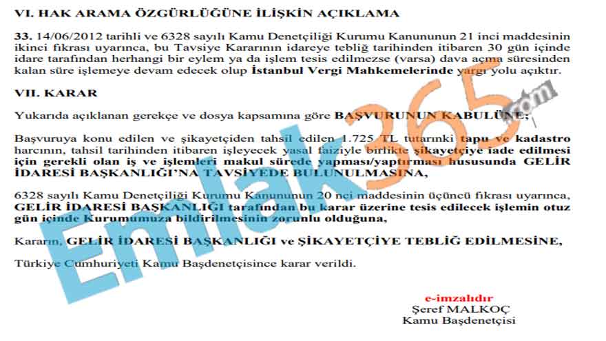 Tapu Harcı Ödeyenler Tek Dilekçe İle Geri Alacak! KDK Müjdeyi Verdi, Muafiyet İmkanıyla 5.726 TL Harç Parası İadesi