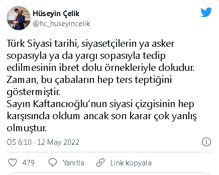 AK Parti'nin kurucu isimlerinden eski bakan Canan Kaftancıoğlu'na destek verdi!