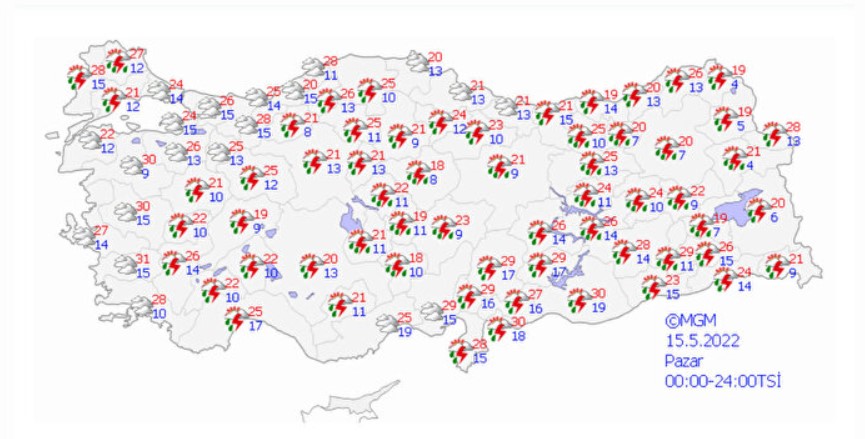 Hafta Sonu Planlarını İptal Edin! Meteorolojiden 23 ile Kuvvetli Yağış ve Toz Taşınımı Uyarısı