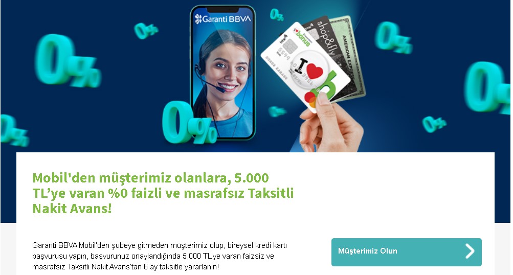 31 Mayıs'a Kadar Başvuru Yapan Faizsiz Alacak! Garanti Bankası 5.000 TL Sıfır Faizli ihtiyaç Kredisi Veriyor