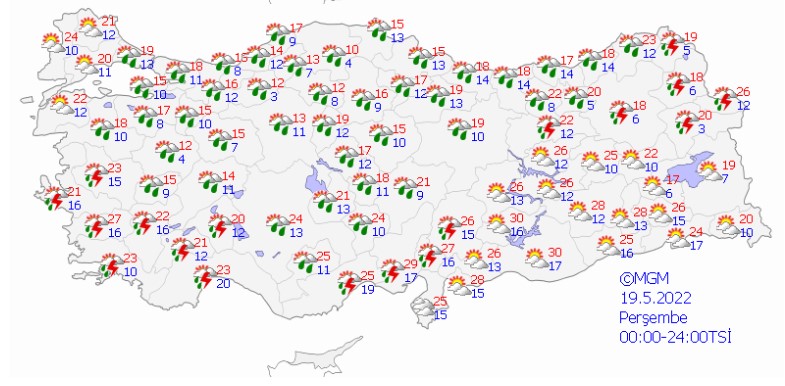 81 İlin Hepsi Listede! Meteoroloji O Tarihte Gök Gürültülü Sağanak Yağış, Dolu, Sel Alarmı İlan Etti