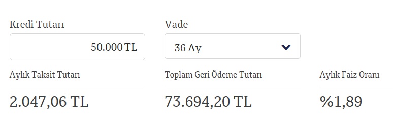 50 Bin TL İhtiyaç Kredisinin Aylık Taksiti Kaç TL? Vakıfbank, Garanti BBVA, QNB Finansbank Kredi Kampanyaları!