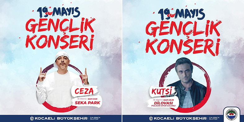 19 Mayıs Kocaeli Büyükşehir Belediyesi programı: Ceza ve Kutsi konseri nerede, saat kaçta, ulaşım ücretsiz mi?