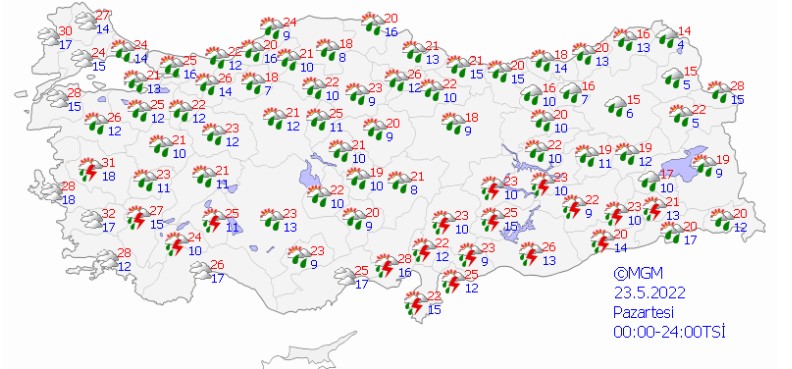 Bahar Değil, Kış Kıyamet! Meteoroloji'den Son Dakika Dolu, Gök Gürültülü Kuvvetli Sağanak Yağış, Fırtına Alarmı