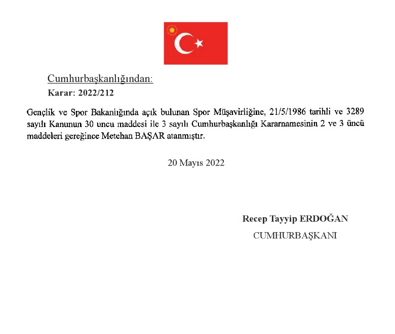 Gençlik ve Spor Bakanlığı Spor Müşavirliğine Atanan Metehan Başar Kimdir, Nereli, Kaç Yaşında?