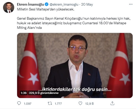 CHP İstanbul Milletin Sesi Maltepe Mitingi Ne Zaman, Saat Kaçta, Nerede Yapılacak?