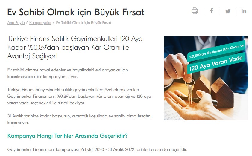 Kira Değil Evinizin Borcunu Ödeyin! 14 Bin TL Peşinatı Olana Aylık 1.903 TL Taksitle Türkiye Finans Satılık Gayrimenkul