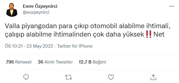 Otomobil Uzmanı Yükselen Fiyatları Değerlendirdi: Piyangondan Araba Çıkması, Çalışarak Alma İhtimalinden Daha Yüksek!