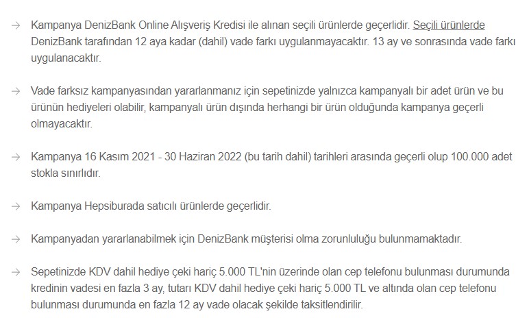 Denizbank Faizsiz Kredi Kampanyası: Cep Telefonu, Beyaz Eşya Alışveriş Kredisi İle 12 Ay Vade, Sıfır Faiz!