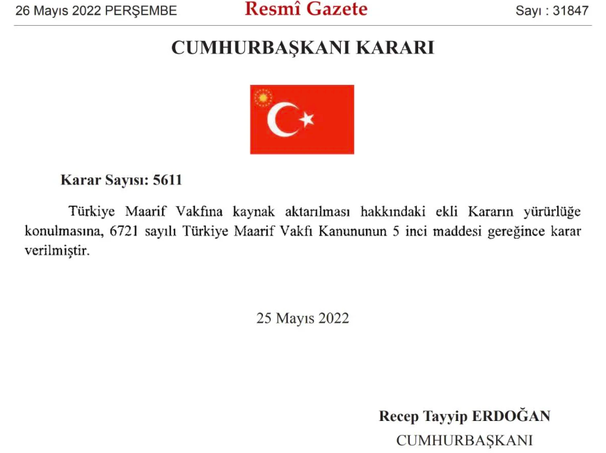 Türkiye Maarif Vakfı nedir, kime ait? Türkiye Maarif Vakfı hangi Bakanlığa bağlı?