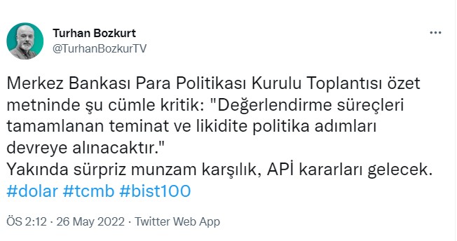 Ekonomistlerin Merkez Bankası Faiz Kararı Yorumları Mayıs 2022:  Altın, Dolar, Euro Ne Olur?