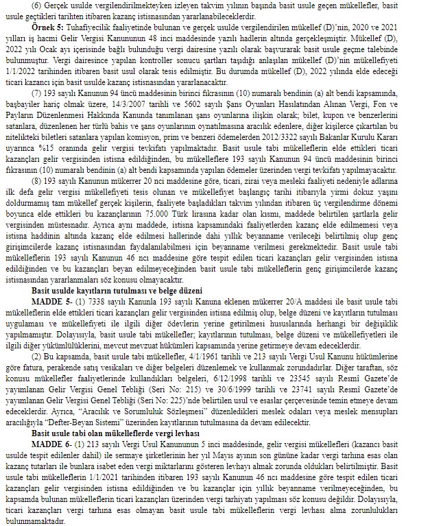 320 Seri Nolu Gelir Vergisi Genel Tebliği Yayımlandı! Vergi İstisnası 2022 ve İnternetten Para Kazanma Vergisi