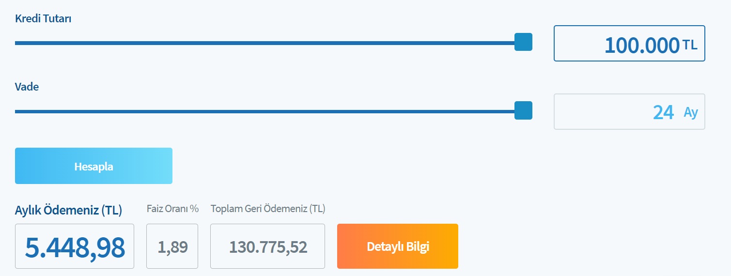 2 Yıl Vadeli 100 Bin TL İhtiyaç Kredisi İçin Ziraat Bankası, Vakıfbank, Halkbank Taksit Hesaplamaları!