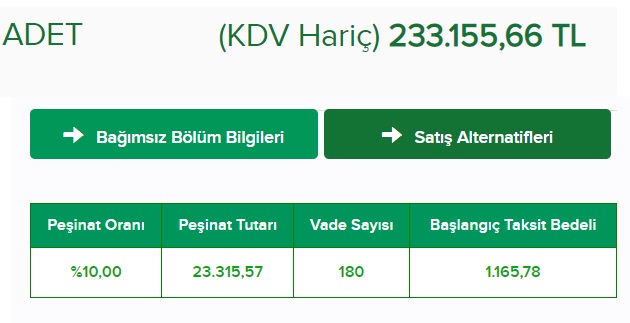 TOKİ 233 Bin TL'ye Ucuz Konut Satıyor! 180 Ay Vade İmkanı Ve 1.160 TL, 1.270 TL, 1.300 TL Taksitlerle Ev Sahibi Olun!