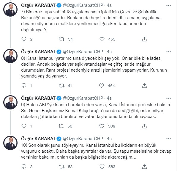 CHP'den Kanal İstanbul çıkışı! Balon patladı proje iptal edildi iddiası