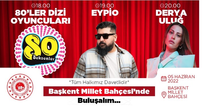 Çevre Haftası Başkent Millet Bahçesi konserleri: Eypio ve Derya Uluğ konseri ne zaman, saat kaçta, ücretsiz mi?