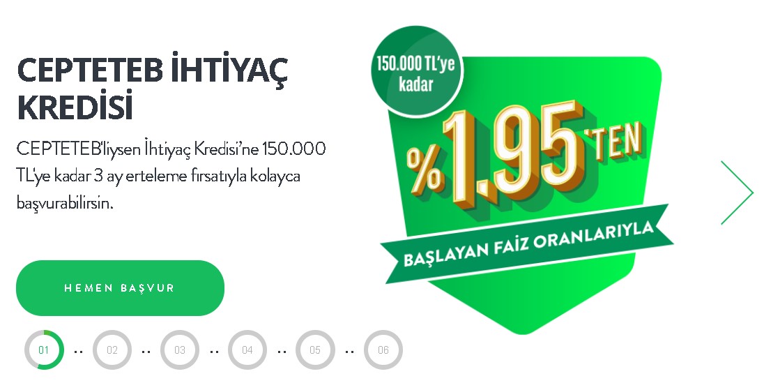 Aylık 2.133 TL Taksit Ödeyene CEPTETEB 50 Bin TL En Uygun İhtiyaç Kredisi Veriyor!