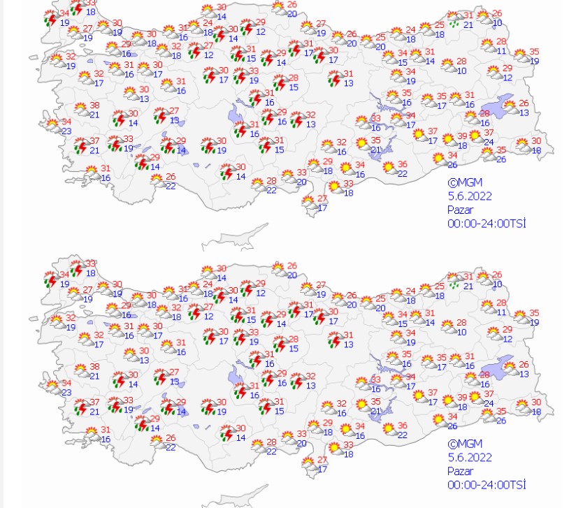 11 İlde Meteoroloji Alarm Verdi: Kuvvetli Sağanak Yağış Hayatı Felç Edecek, Yazın Ortasında Tufan Yaşanacak