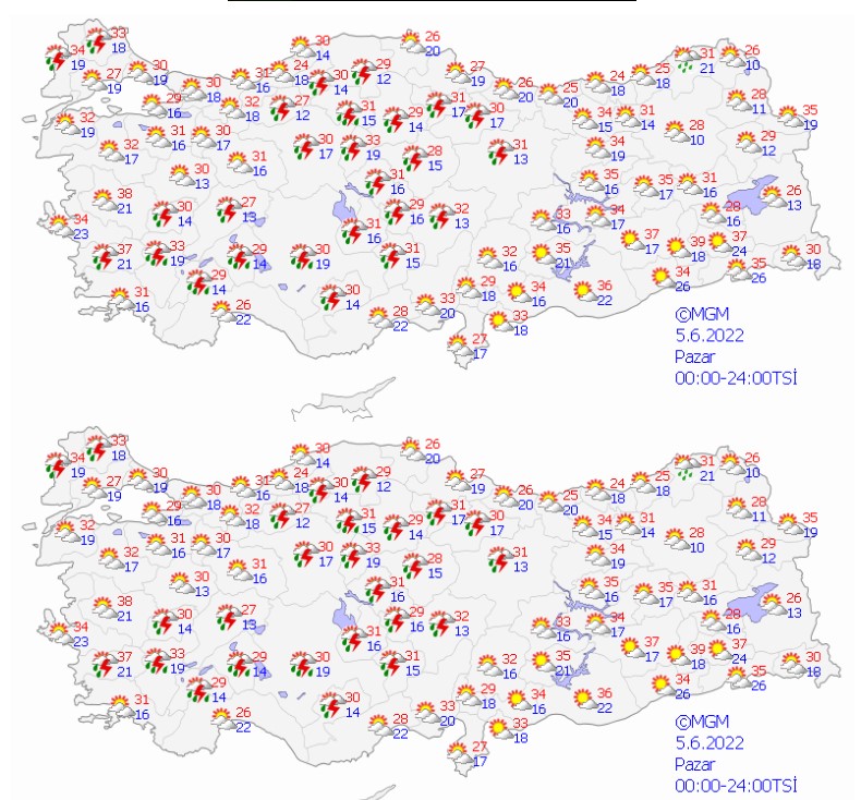 11 İlde Meteoroloji Alarm Verdi: Kuvvetli Sağanak Yağış Hayatı Felç Edecek, Yazın Ortasında Tufan Yaşanacak