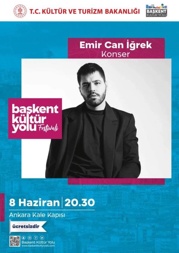 Başkent Kültür Yolu Festivali: Ankara Emir Can İğrek konseri ne zaman, saat kaçta, nerede? Ücretsiz mi