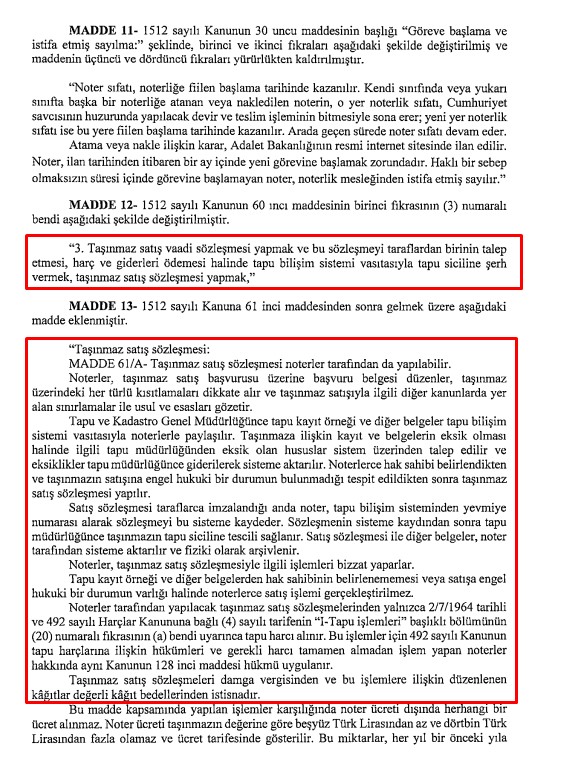 Gayrimenkul Alım Satımında Yeni Dönem: Noterler Taşınmaz Sözleşmesi Düzenleyebilecek!