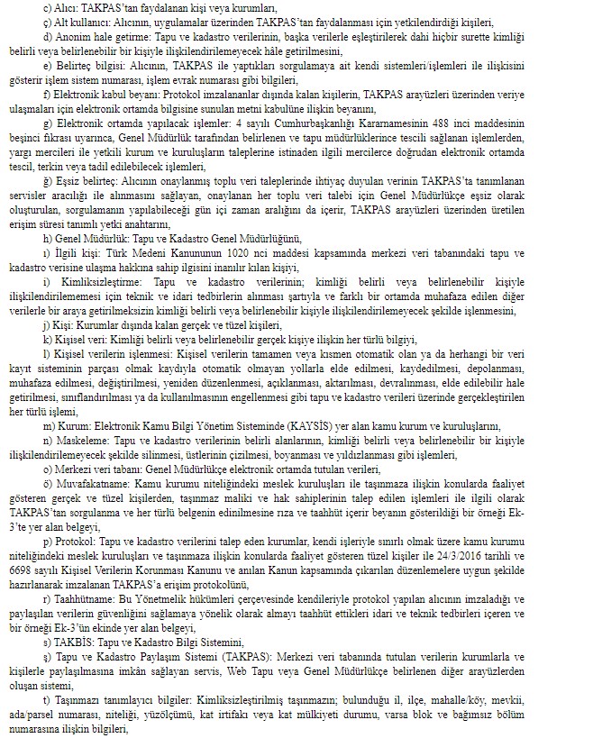 Tapu ve Kadastro Verilerinin İşlenmesi ve Elektronik Ortamda Yapılacak İşlemler Hakkında Yönetmelik Yayımlandı!