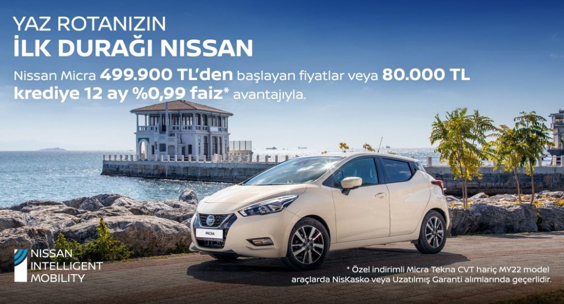 Bankadan Değil Nissan'dan! Sıfır Araç Alana Yüzde 0.99 Faizle 200.000 TL Kredi Desteği