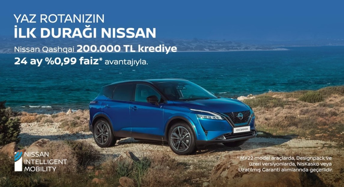 Bankadan Değil Nissan'dan! Sıfır Araç Alana Yüzde 0.99 Faizle 200.000 TL Kredi Desteği