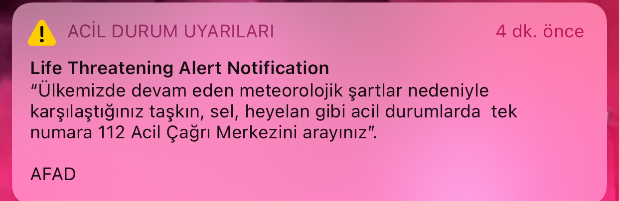 Life Threatening  Notification (Hayati uyarı bildirimi) nedir, nasıl kapatılır?