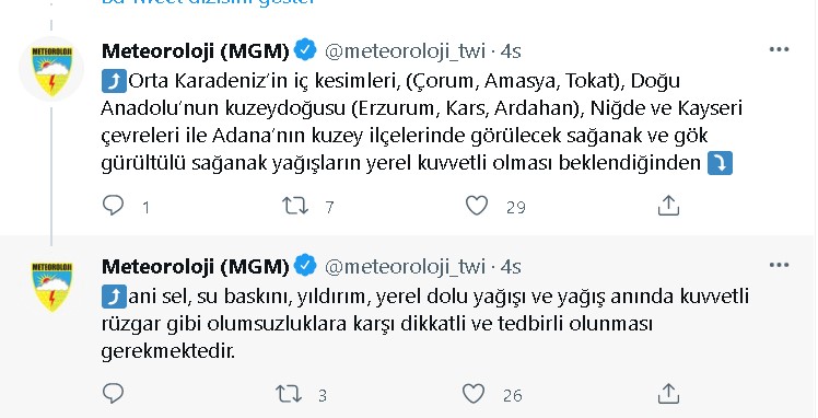 Yağmur, Sel, Fırtına, Hortum, Dolu! 37 İlde Alarm Verildi, Peş Peşe Uyarılar Geldi