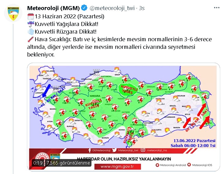 42 İlde Meteoroloji Yeni Alarm Yayımladı! Hangi İllerde Sağanak Yağış, Sel Uyarısı Var?