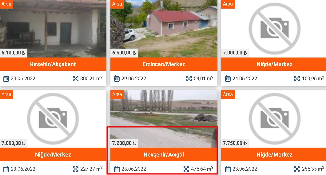 Milli Emlak Aylık 300 TL Taksitle 475 M2 Hazine Arazisi Satıyor! Devletten Satılık Arsa, Tarla İlanları