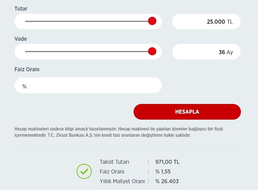 Emekliler 25 Bin TL İhtiyaç Kredisi Ziraat Bankası'ndan 971 TL Aylık Taksitle Çekebiliyorlar!