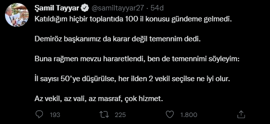 AK Parti Milletvekili Şamil Tayyar'dan 100 il açıklaması: Az vekil, çok hizmet!