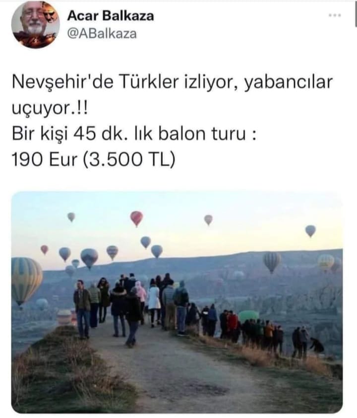 Yabancı turistler uçuyor, Türkler izliyor! Kapadokya'da balon turunun bedeli neredeyse asgari ücret!